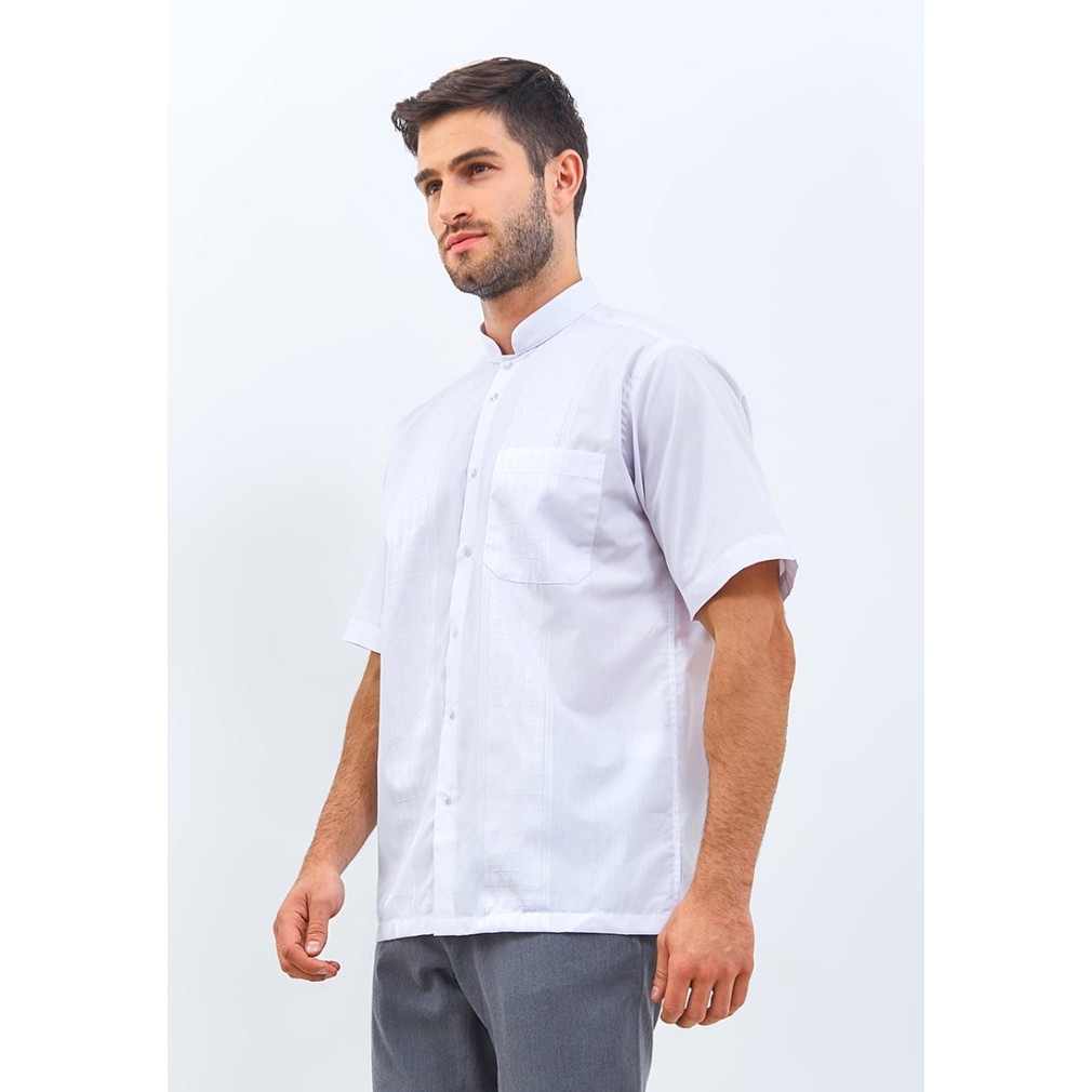 Alisan Koko Bordir Lengan Pendek Putih KBOKO00178PUTIHSS