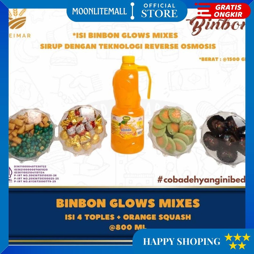 

Binbon Glows Mixes - Cookies, Chocolate, Candy, Peanut + Sirup D Termurah