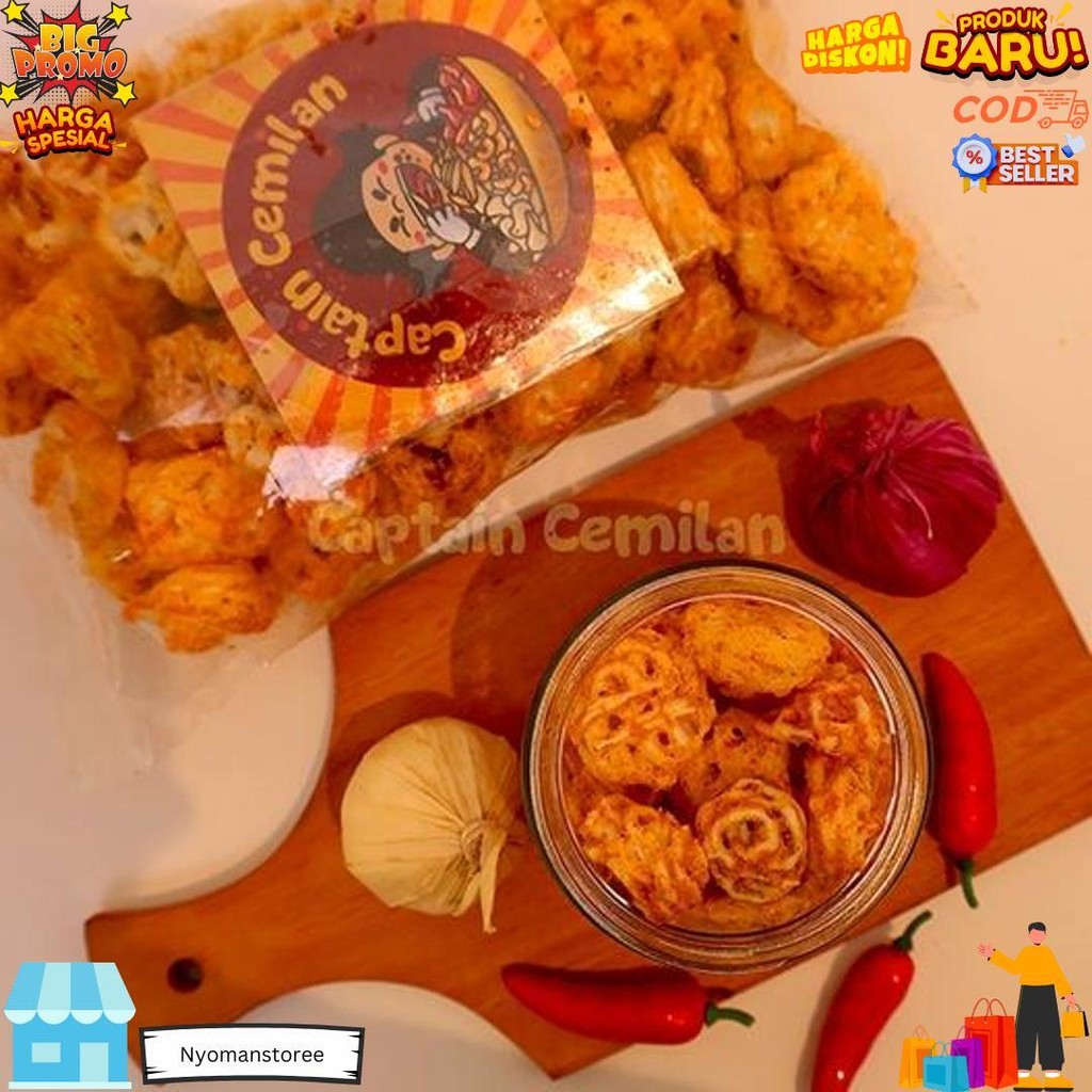 

Seblak Kering Gurih Pedas Kriuk Kerupuk Bunga Full Rempah Captain Cemilan Snack Snack Kiloan Makanan Ringan Cemilan D Gratis Ongkir