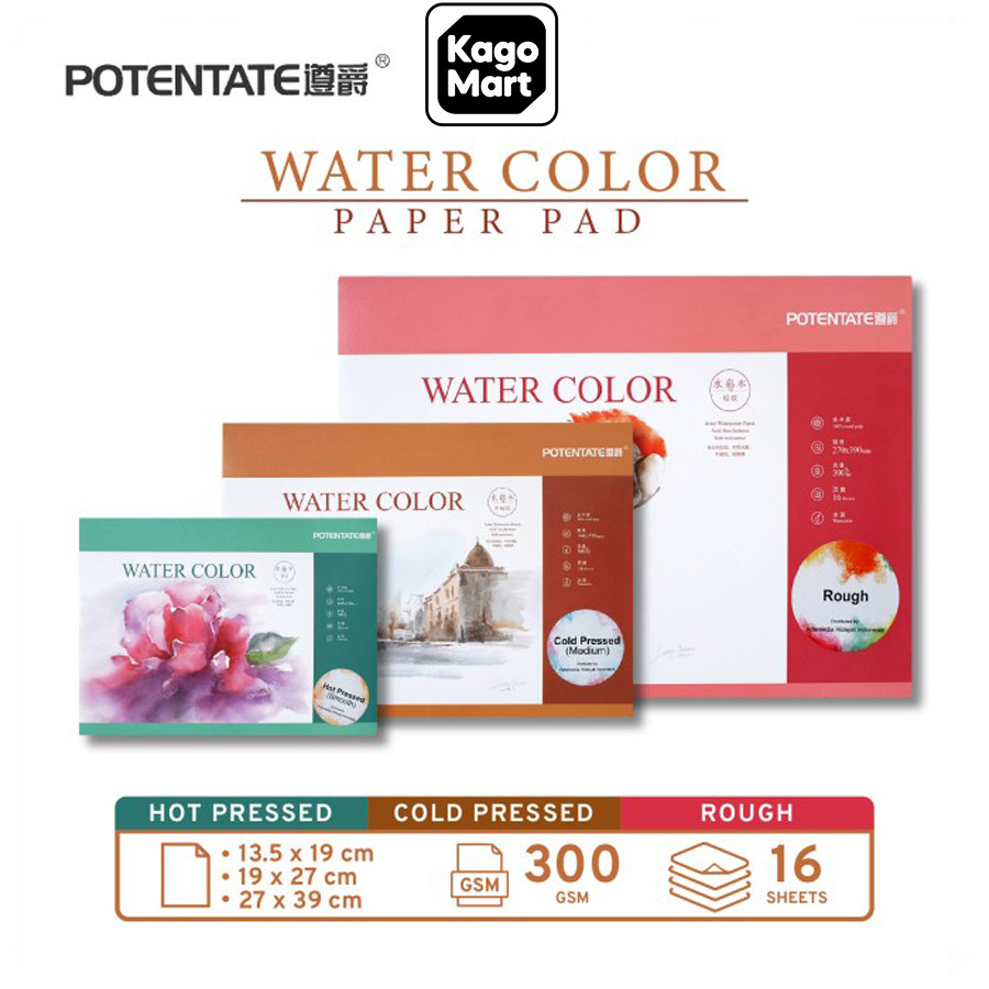 

Potentate Watercolor Paper Pad A5 A4 A3 Kertas Cat Air