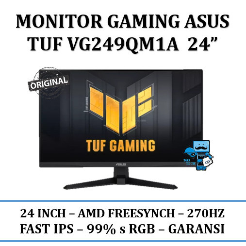 Monitor Asus Tuf Gaming Vg249Qm1A 24" - Garansi Resmi