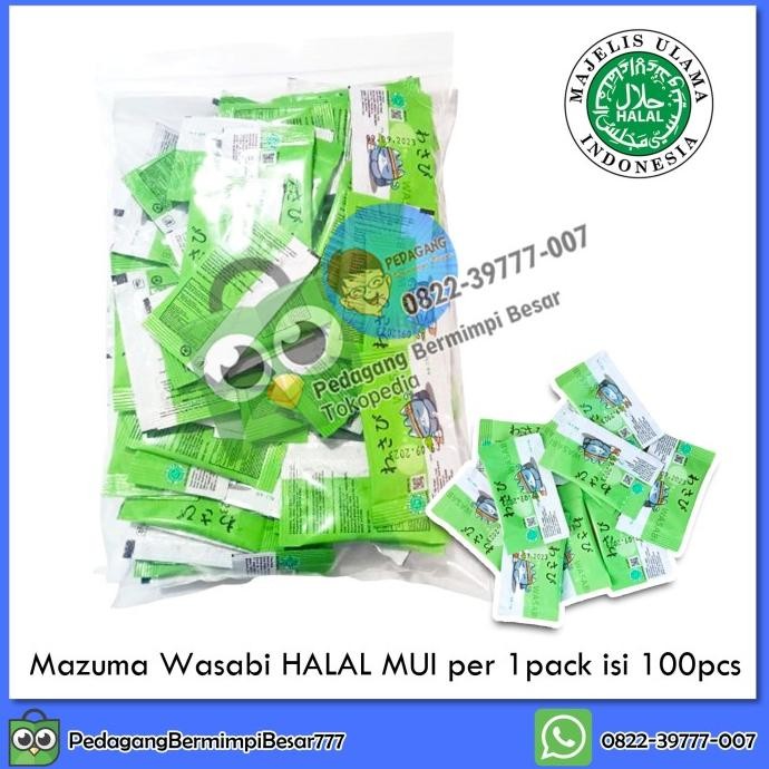 

Mazuma Wasabi Paste Neri Wasabi 2gr 1 Pack isi 100pcs | Wasabi Sachet