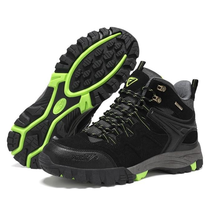 SEPATU GUNUNG PRIA SNTA 503 BLACK ORIGINAL WATERPROOF OUTDOOR HIKING Terlaris