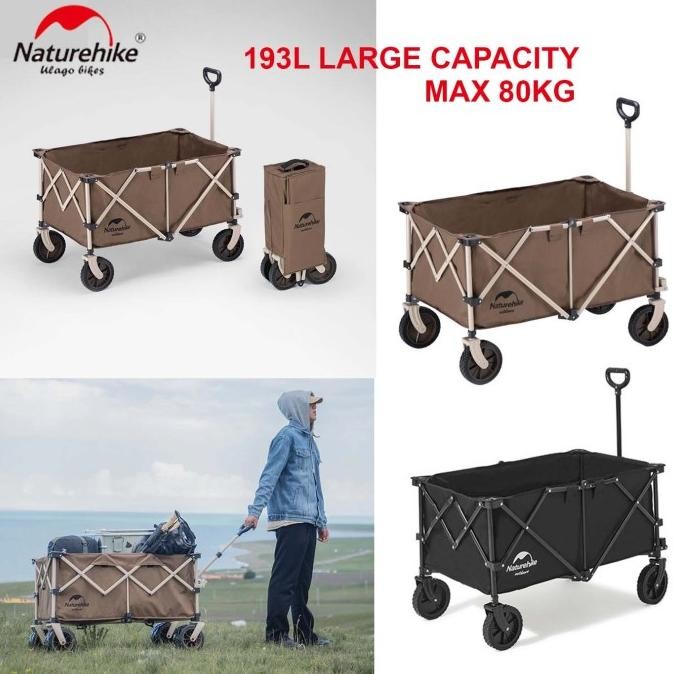 troli lipat NATUREHIKE TC02 NH20PJ005 folding trolley gerobak dorong