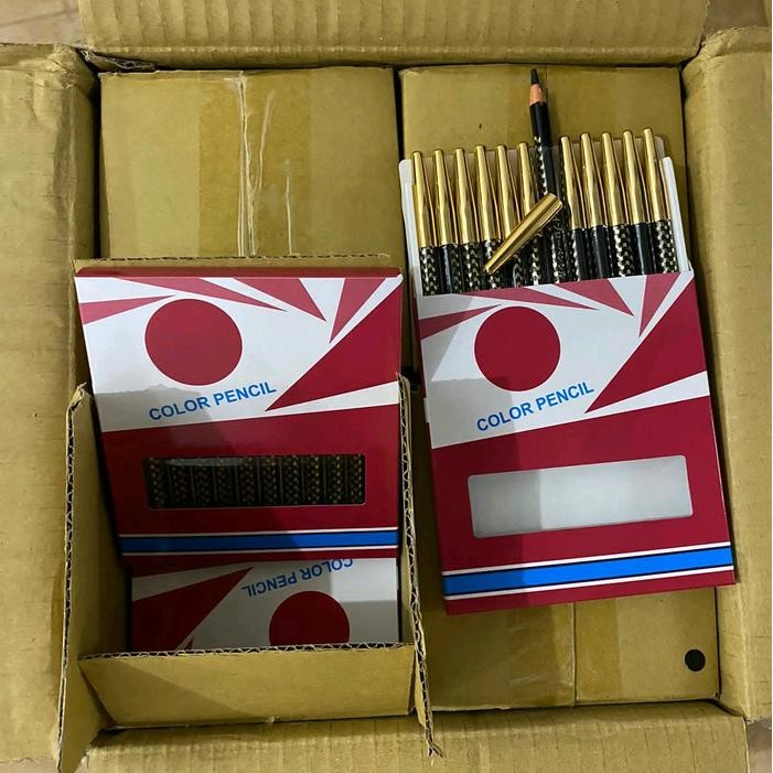 [HARGA LUSINAN] COD Celak tarik benang Coklat Original pensil alis tarik benang Original