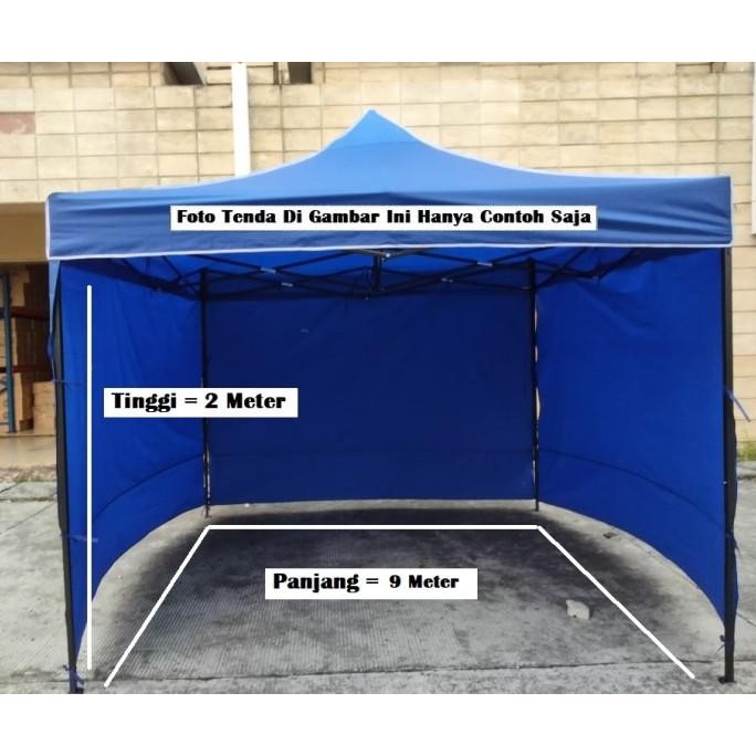 Terpal Dinding Tenda 9 Meter Untuk Tenda Lipat 3x3 Terlaris