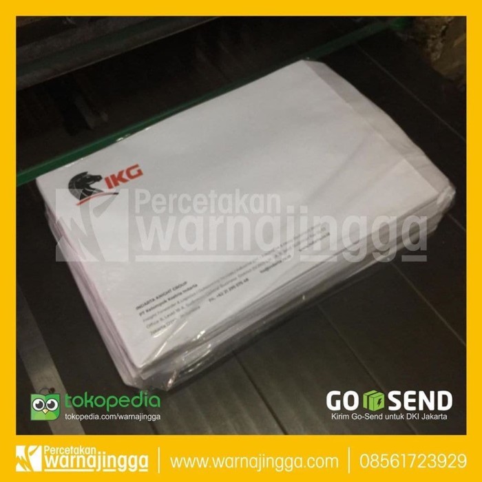 

Cetak Amplop Folio Putih - Cetak 2 Warna - Ukuran 24X35Cm Original