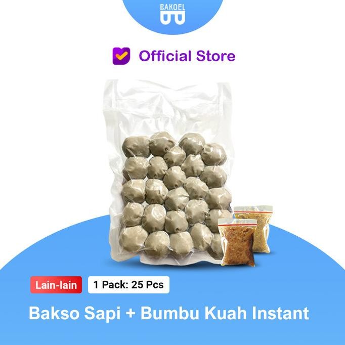 

Bakso Sapi + Bumbu Kuah Instant - 25 pcs
