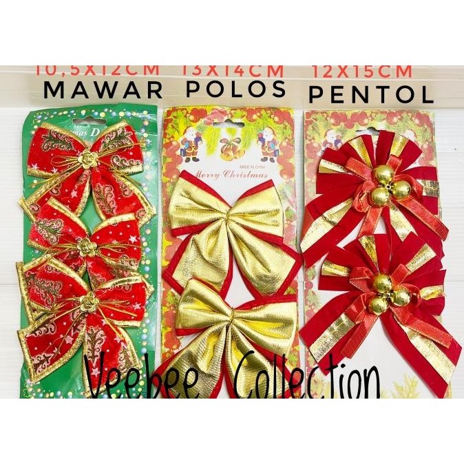 

Buruan serbu] Pita Hias Pohon Natal/pita bludru/ pita natal