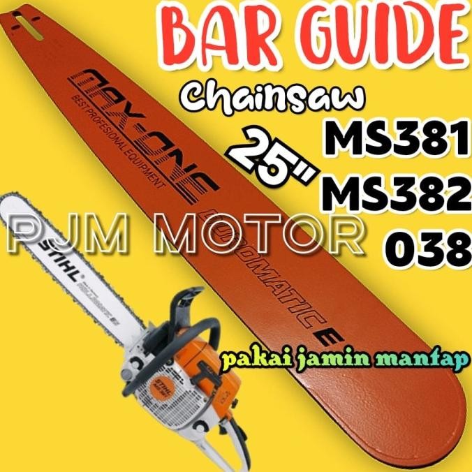 {{{{{{] Ms381 Bar PARANGAN 25 inci maxone Mesin chainsaw sthil stihl Ms382 038