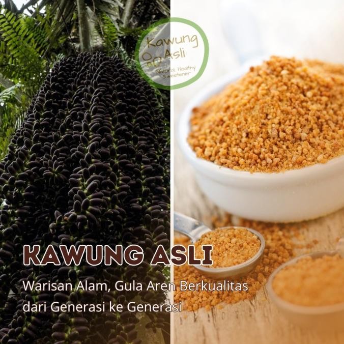 

paling diminati] Gula Aren Semut Asli, Gula Merah Bubuk Kawung Asli 450 gram