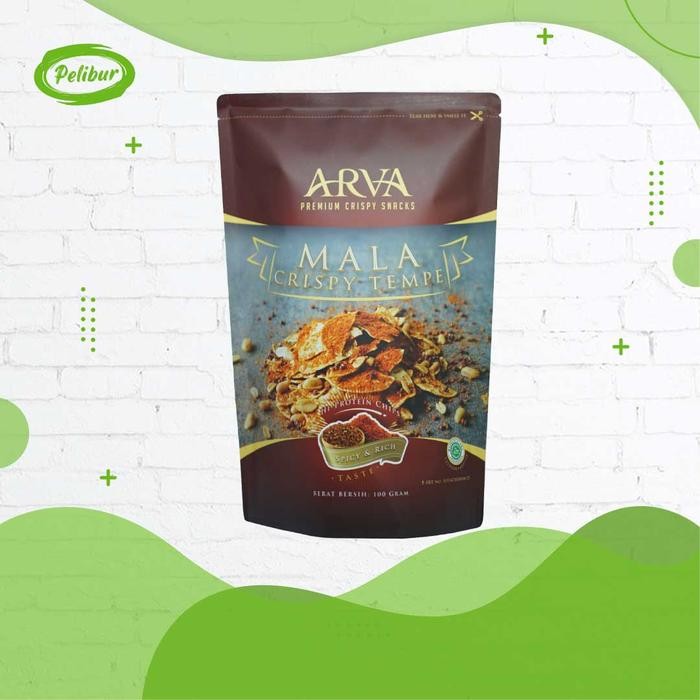 

EKSLUSIF Keripik Tempe Arva Mala Enak 80g Food Snack