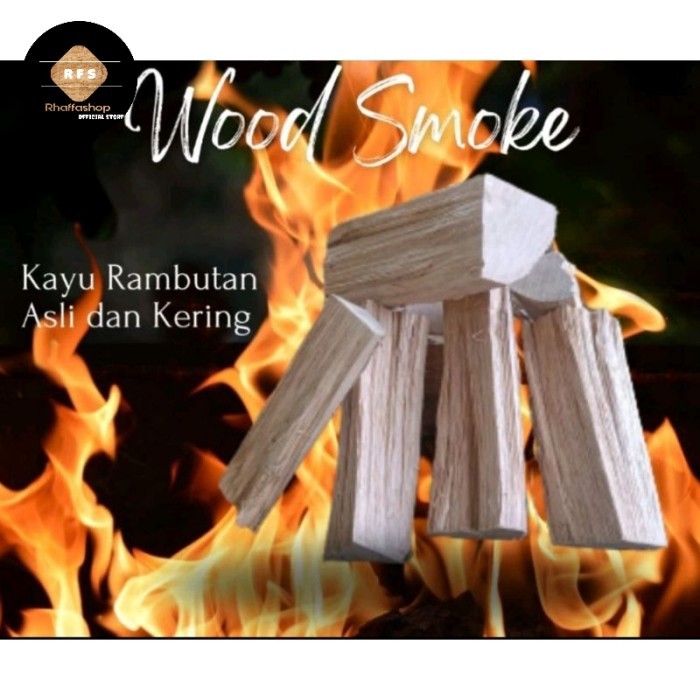 

PROMO Kayu bakar rambutan api unggun 50cm 1kg Rambutan smoke wood chips