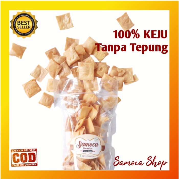 

CUCI GUDANG Keju Chips Panggang Renyah Cemilan Sehat Diet keto DEBM kemasan 55gr