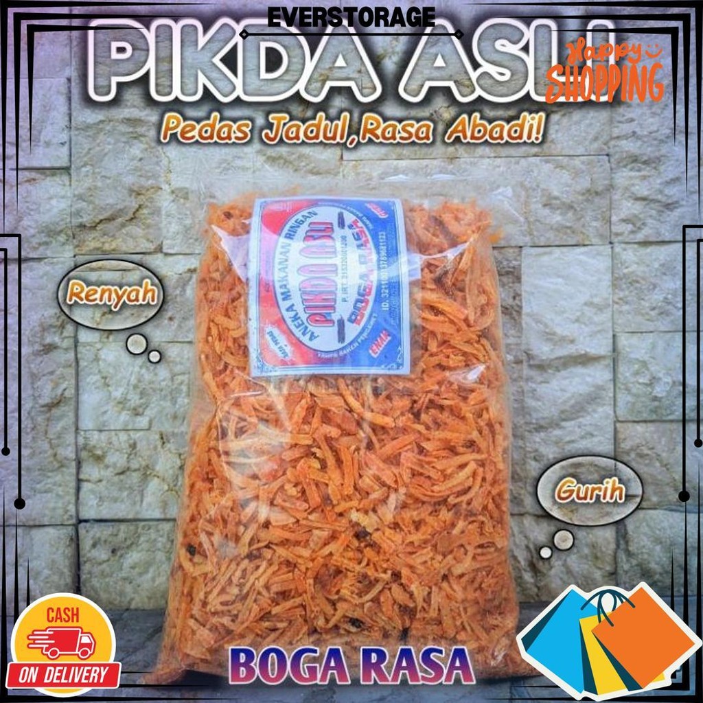 

Makanan Ringan Pikda Asli Boga Rasa/ Keripik Pedas Double Taste/ Keripik Singkong Makanan Khas Tasikmalaya D Termurah