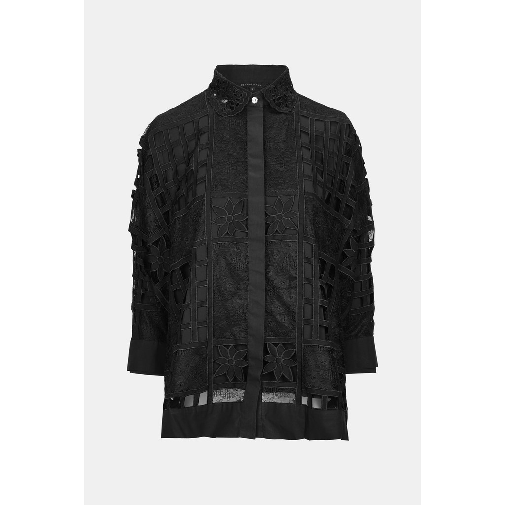 Benang Jarum - Ethereal Batwing Shirt - Black