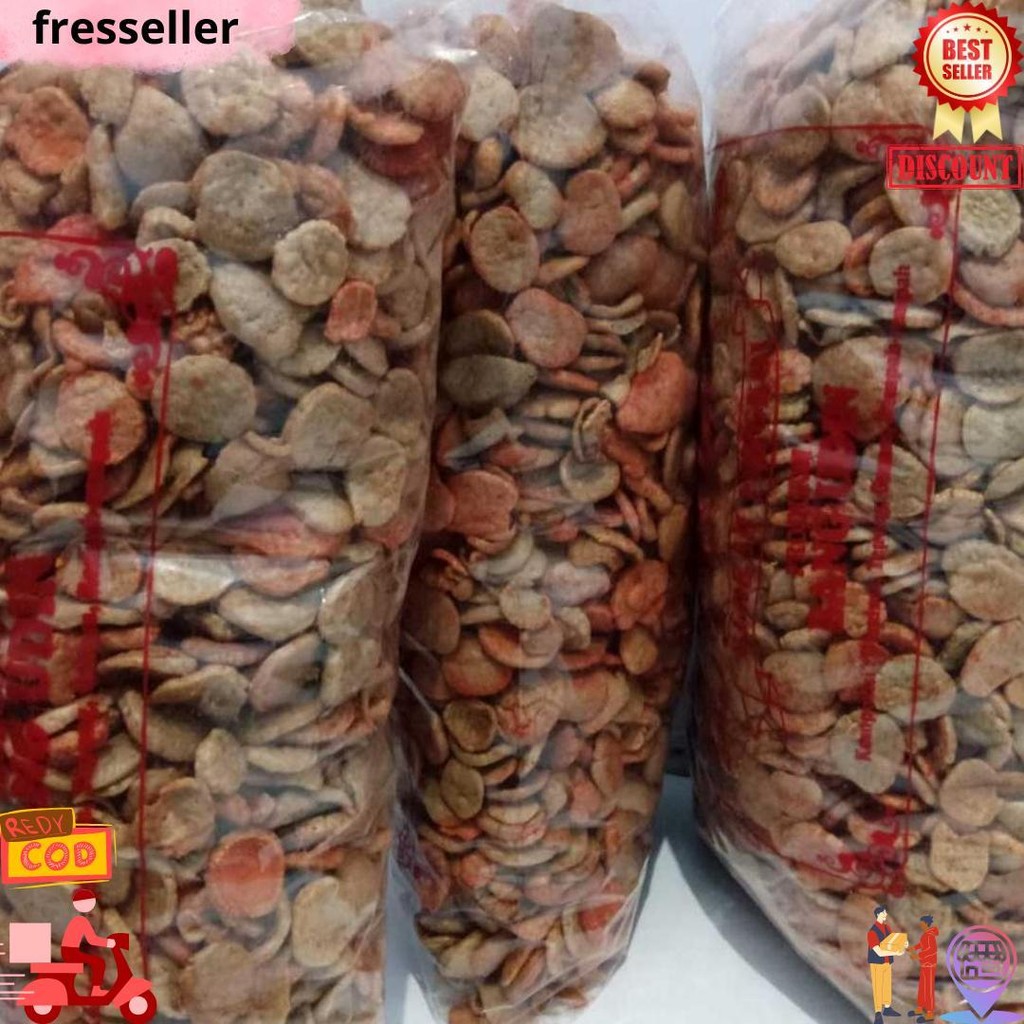 

Kerupuk Jengkol Bulat Pedas Manis Cemilan Enak Jajanan Jadul Ramadhan Sale