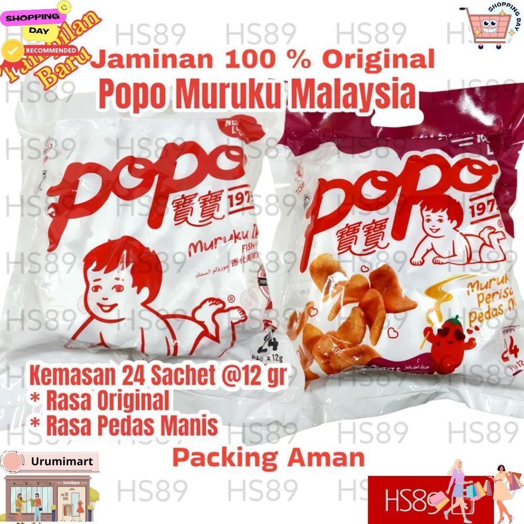 

Maruku Asli - Popo Muruku M4Laysia 800Gr - Ayam Popo Maruku - Maruku Ikan - Snack Maruku D Cod