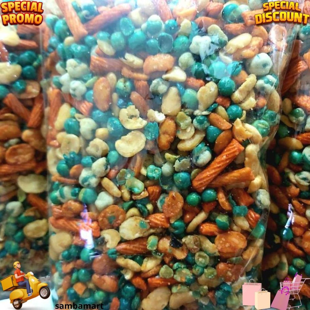 

(Kilo) Kacang Campur Mix 500 Gr Snack Kiloan D Best Seller