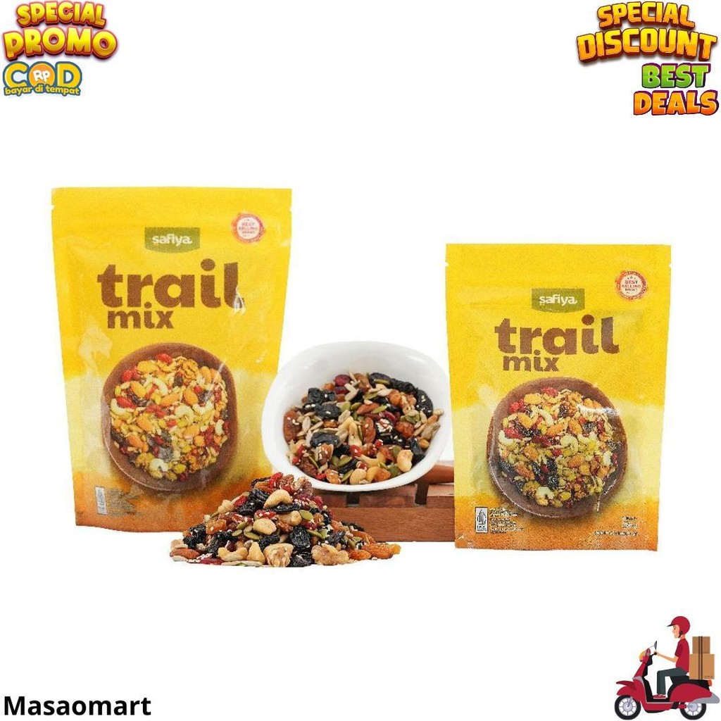 

Trail Mix Safiya 250 Gr Kacang Buah Kering | Snack Camilan Sehat Sereal Makanan Ringan Roasted Dried Fruit Healthy Food D Promo Puncak