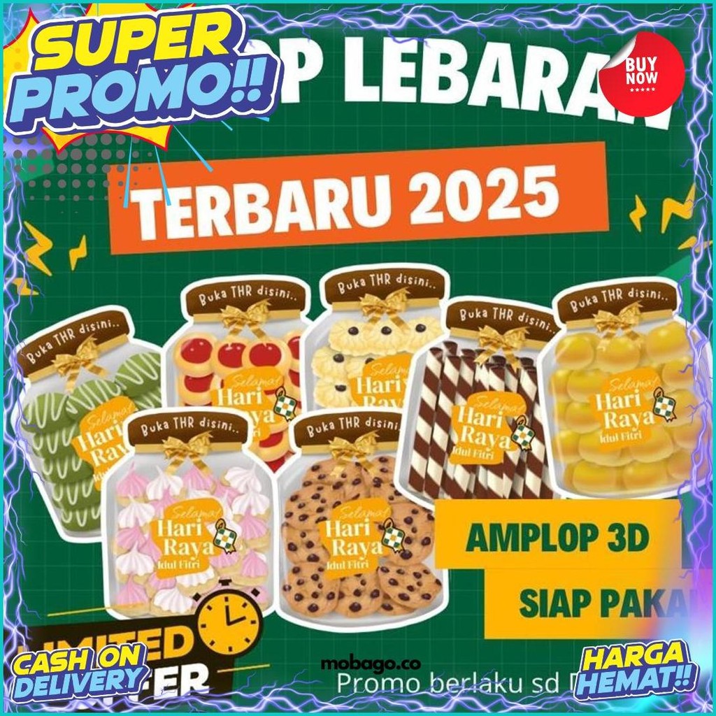 

(Readdy) 10Pcs Amplop Lebaran Toples Snack 3D/Amplop Lebaran Terbaru 2024 Kilat