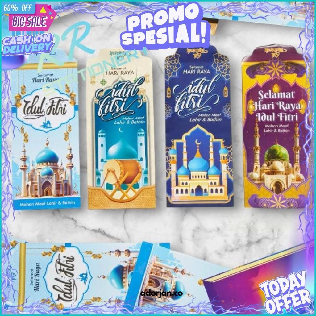

Angpao, Ampau, Amplop Lebaran Motif Mesjid Ukuran Besar Isi 50 Kilat