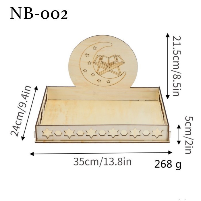 

New! Nampan Saji Muslim Islam Hari Raya Lebaran Idul Fitri Motif Bulan - NB002 Lebaran