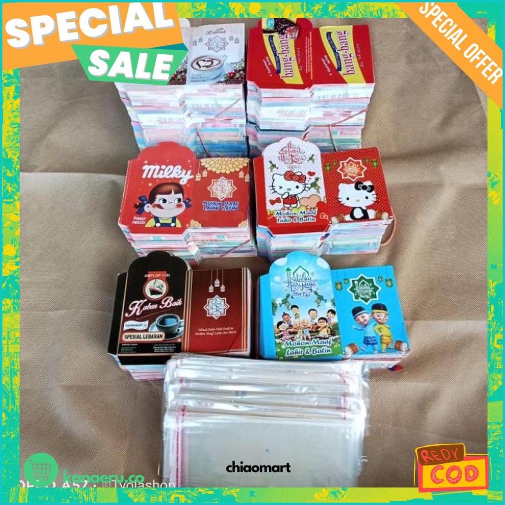 

(Isi 100 Lembar) Amplop Lebaran / Lembaran / Idul Fitri Cod