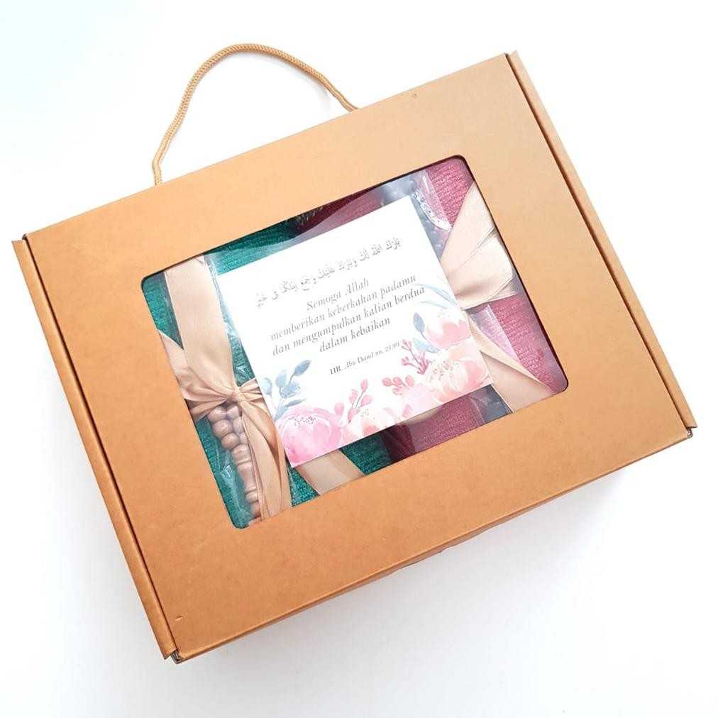 sd-5 [BCPT2] Hampers Sajadah KADO PERNIKAHAN WEDDING HADIAH PERNIKAHAN HAMPERS PERNIKAHAN KADO COUPL