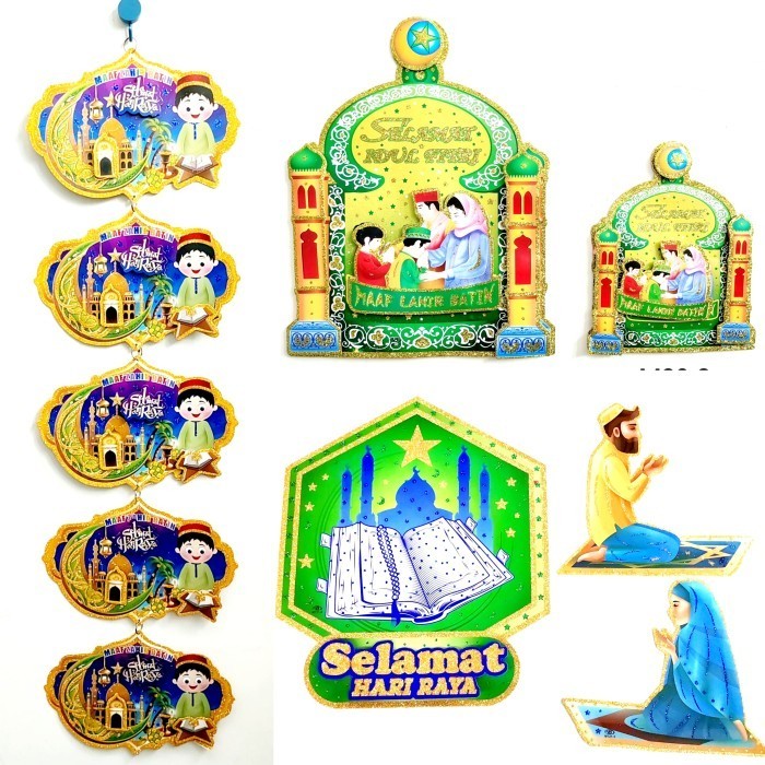 

New! Gantungan Selamat Idul Fitri Gambar Tempelan Dinding Ramadhan Grosir Lebaran