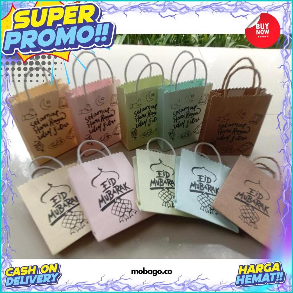 

Amplop Lebaran / Amplop Angpao Bentuk Paperbag Mini Isi 10 Pcs Promo