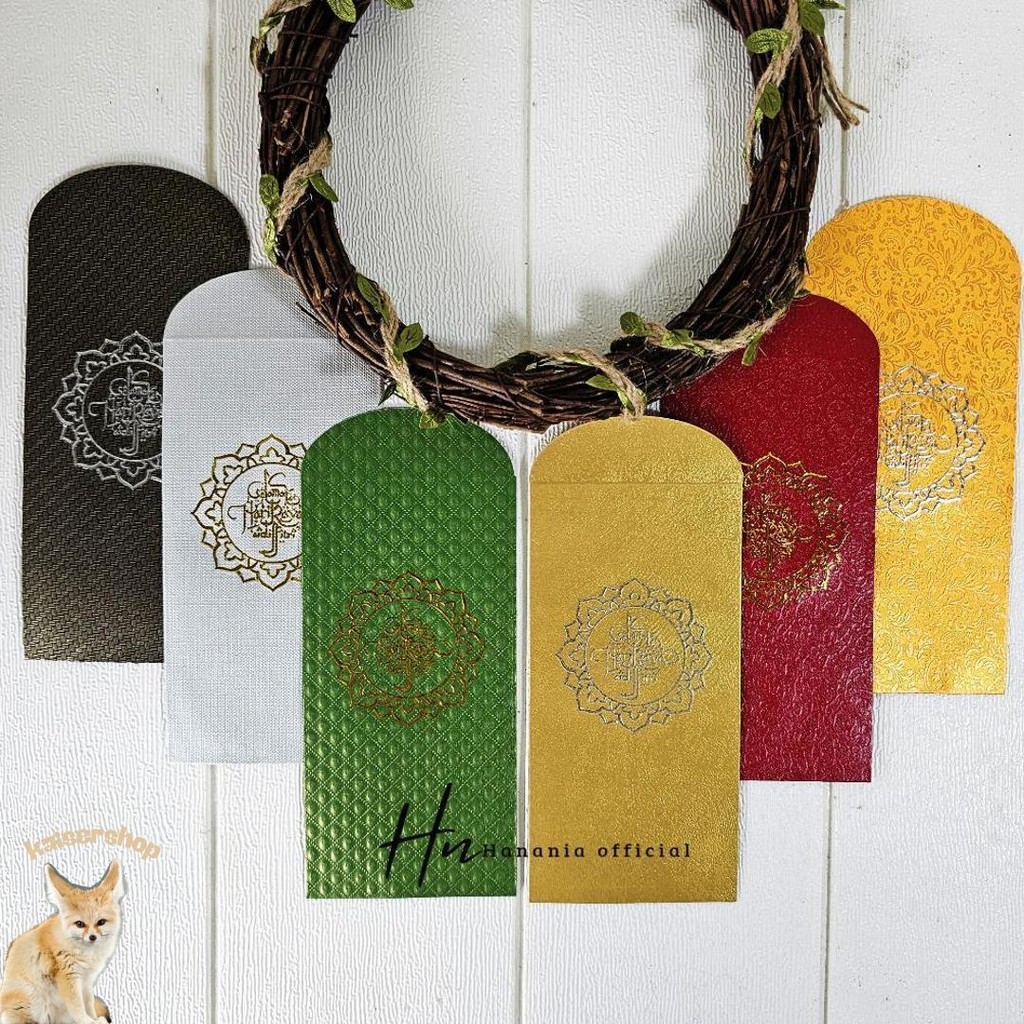 

10Pcs Amplop Lebaran Idul Fitri Executife Kaligrafi Embos / Amplop Mewah Kaligrafi Thr Lebaran Cod