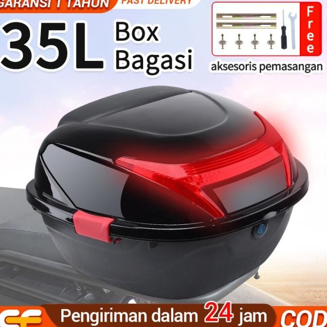 Epic Finds Box Motor Belakang, Bagasi Motor, Helm Sepeda Motor Bagasi
