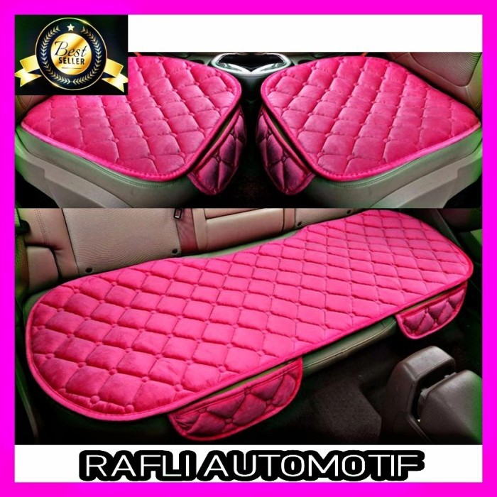 Sarung Jok Mobil Cover Jok Mobil Universal Aksesoris Interior Pink