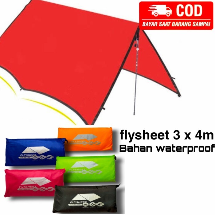 Flysheet ukuran 3x4/ terpal tenda