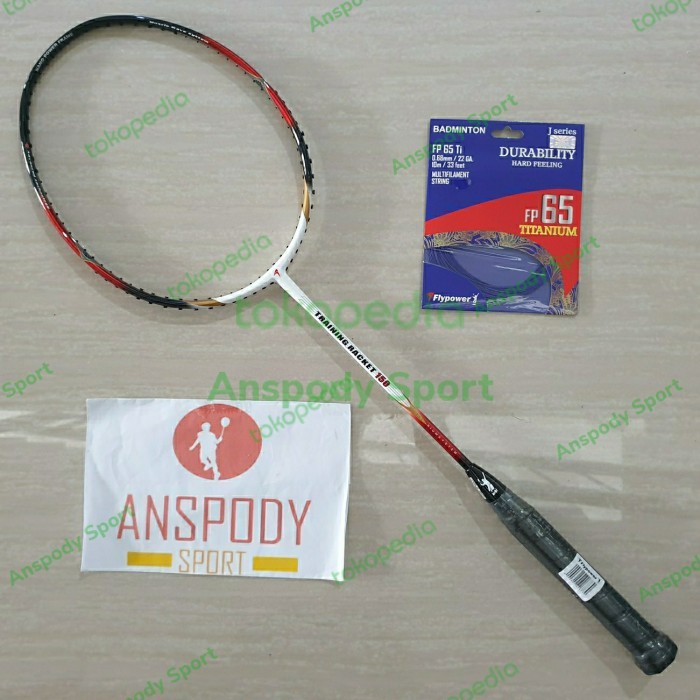 RAKET BADMINTON FLYPOWER TRAINING/LATIHAN/BEBAN 150gr FREE SENAR