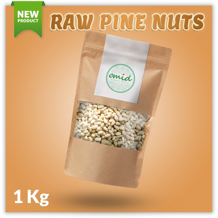 

Raw & roasted Pine Nuts (Kacang Pinus Mentah & panggang) 1 Kg