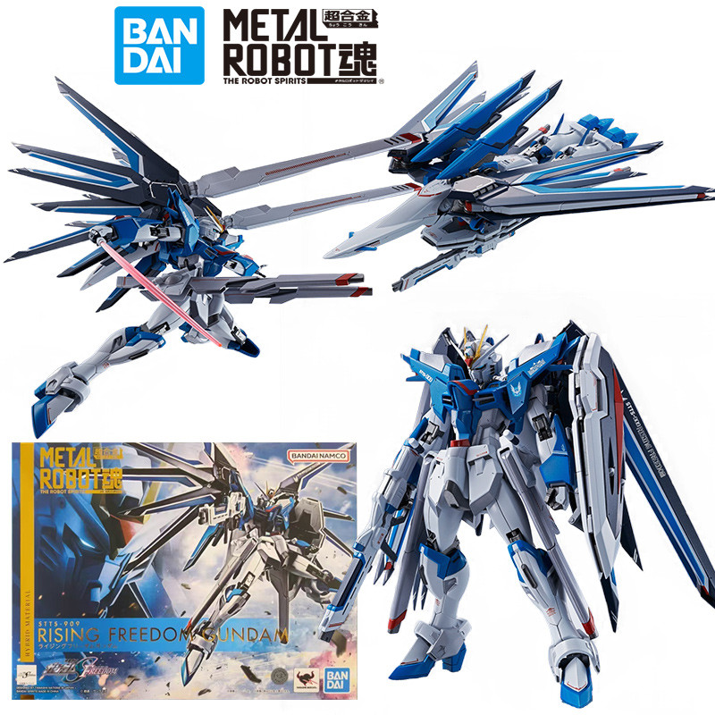 SGS Bandai Metal Robot Spirits SIDE MS Rising Freedom Gundam 14Cm Gundam Seed Anime Original Action 