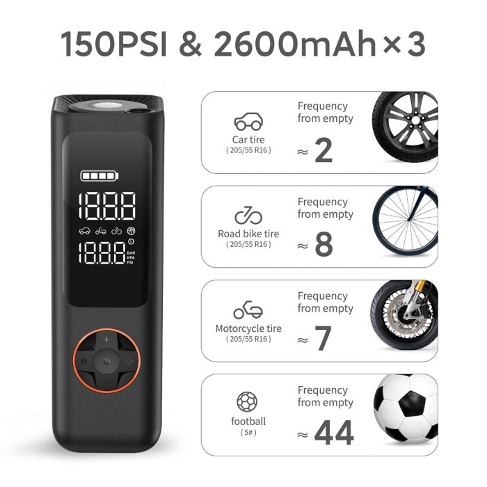 Qicycle Portable Electric Air - Pompa Elektrik