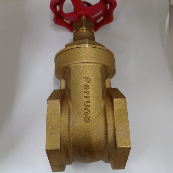 GATE VALVE BRASS PERRUNO 2.5 INCH