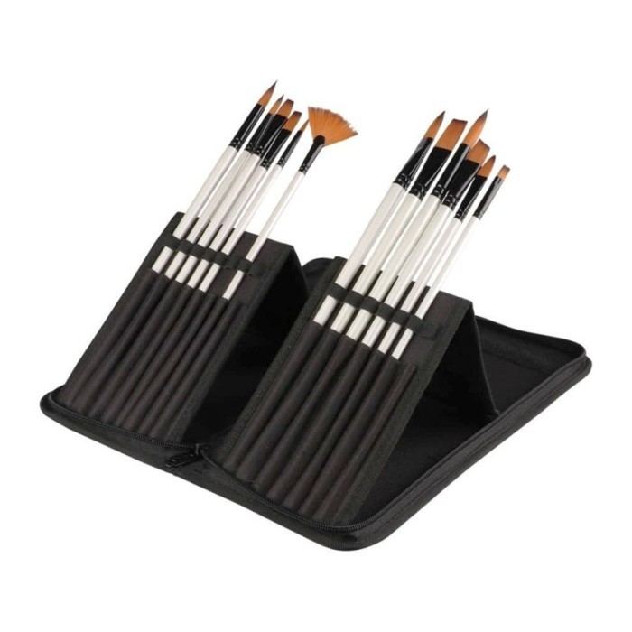 

SINOART Value Brush Set 12-pcs with Storage Wallet