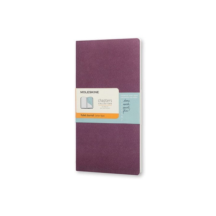 

MOLESKINE Chapters Journal Slim Large Ruled Plum Purple