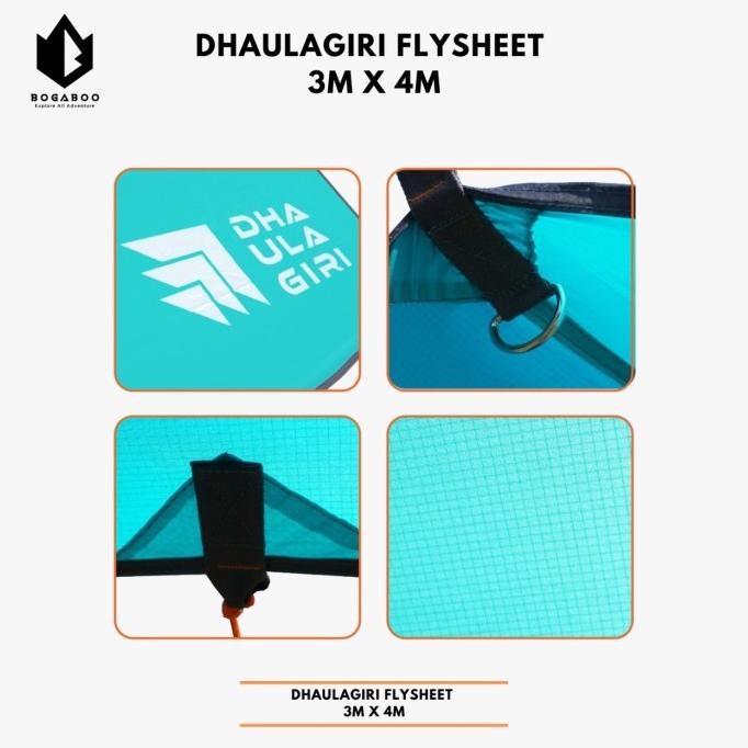 FLYSHEET DHAULAGIRI 3X4 Cm - Dhaulagiri Flysheet 3M X 4M Ultralight -P Terlaris