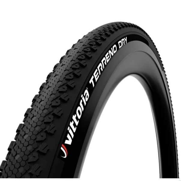 BAN LUAR SEPEDA VITTORIA 700X35 TERRENO DRY GRAVEL SEMI SLICK BLACK