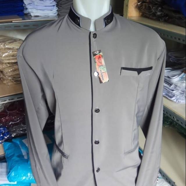 TERLARIS JASKO JAS KOKO LIS POLOS KOMBINASI TERLARIS JASKO ABU TUA LIS HITAM PUTIH KUNING MERAH BIRU