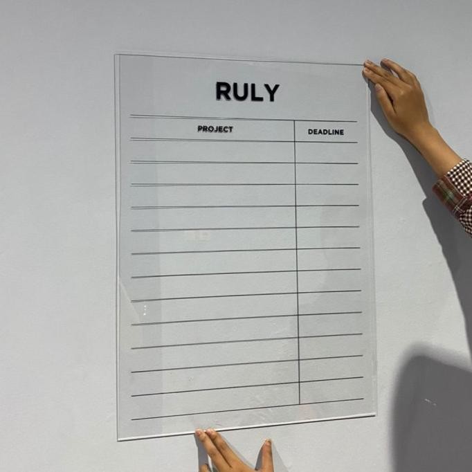 

CUSTOM TO DO LIST PLANNER AKRILIK WALL SCHEDULE AGENDA JADWAL MODERN