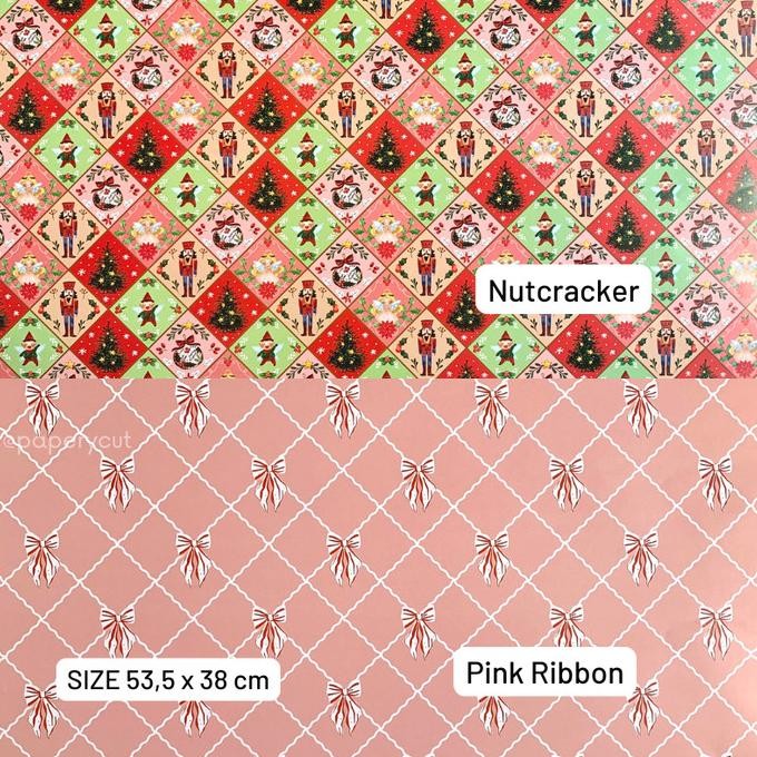 

<<<<<] Kertas Kado Gift Wrap Erzat Doorslag Samson Motif Natal / Christmas