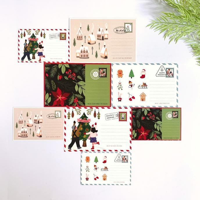 

=====] Greeting Card Kartu Ucapan Pos Postcard Edisi Natal (Christmas)