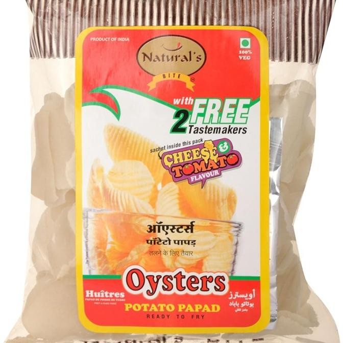 

:0:0:0] OYSTERS POTATO PAPAD NATURAL'S 100G / Ready To Fry