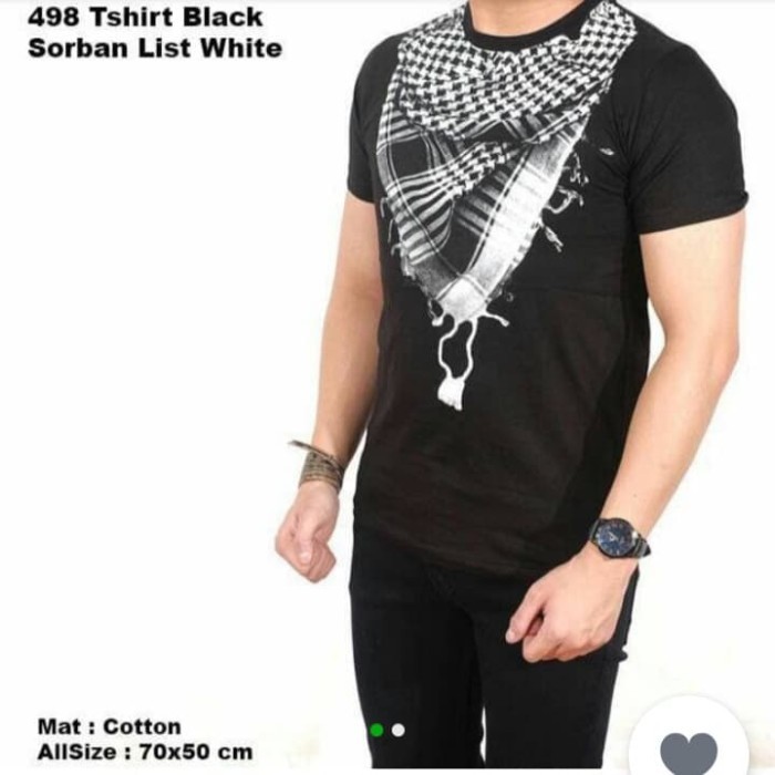 Sorban Kaos Pria Sorban | Kaos sorban Gambar Pria panjang motif halus